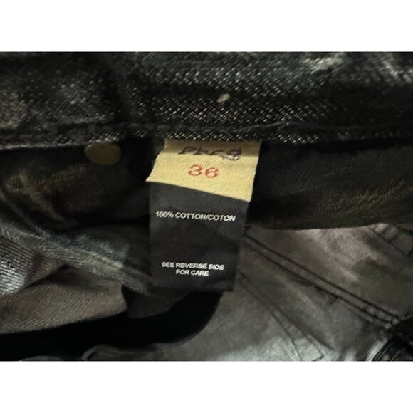 PRPS Demon Fit Bruised Never Broken Denim Jeans Size 36 color two tones black - Picture 3 of 6